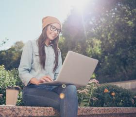 Woman on laptop